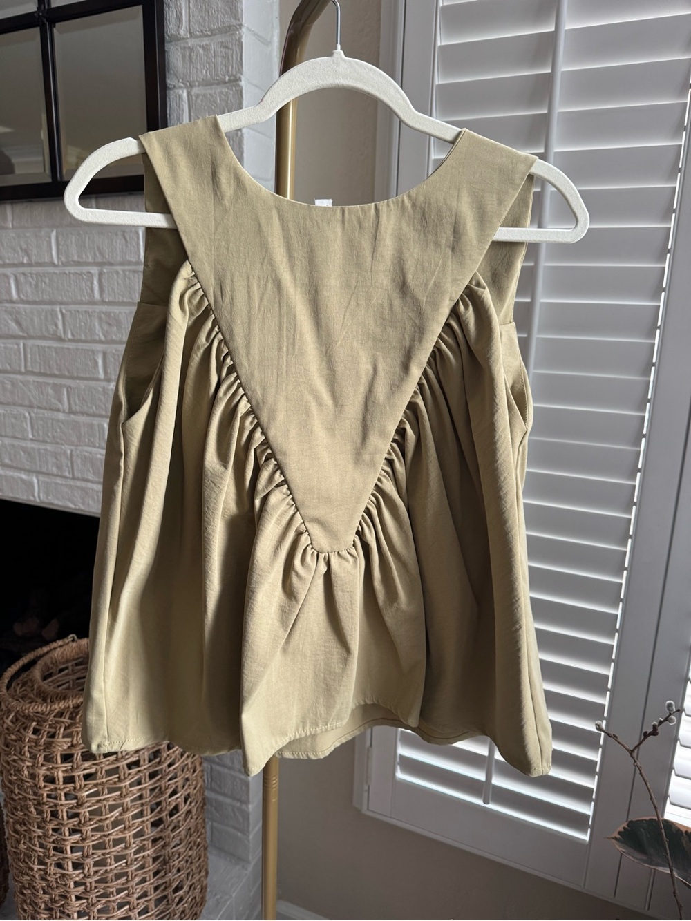 Mare Mare Shirred Swing Tank Top